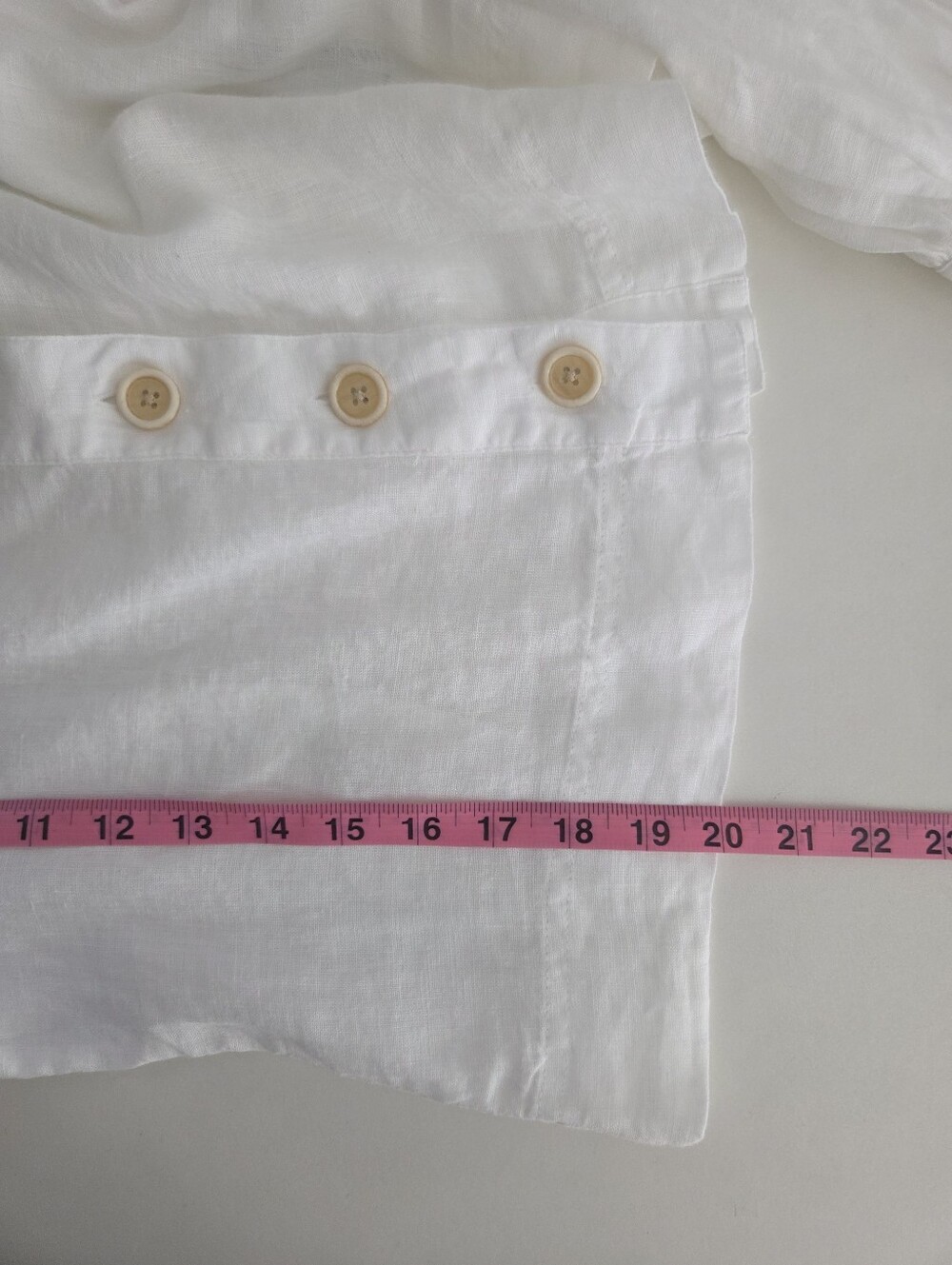 New J. Crew Linen Square-Neck Button Up Bishop Sleeve Blouse - Picture 10 of 10